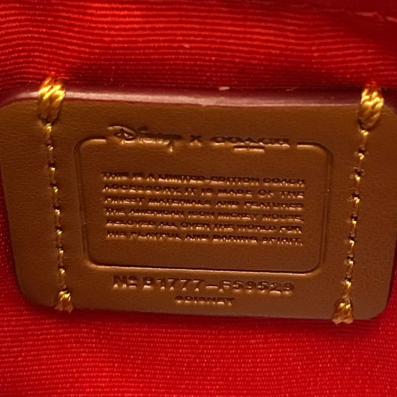 Coach Red Mickey Wristlet - Picture 4 of 4